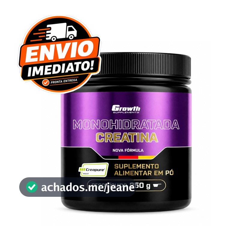Creatina Monohidratada 250g Creapure 100% Pura Com Laudo Alta Pureza Força pré workout