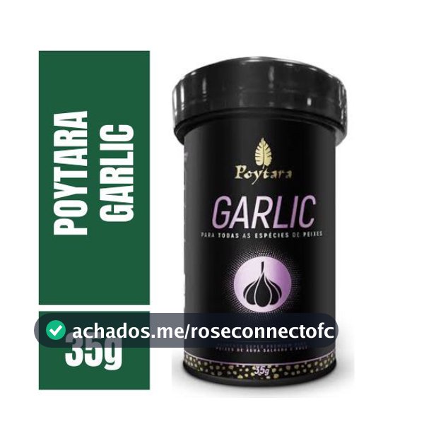 Poytara Garlic Black Line 35g Ração Super Premium para peixes diversos, lagos e aquários.