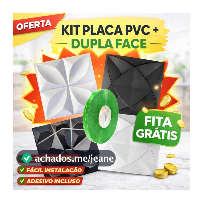 Kit Até 120 Placas PVC 3D Com Dupla Face Decoração Sala Quarto Cozinha Penteadeira 25x25CM