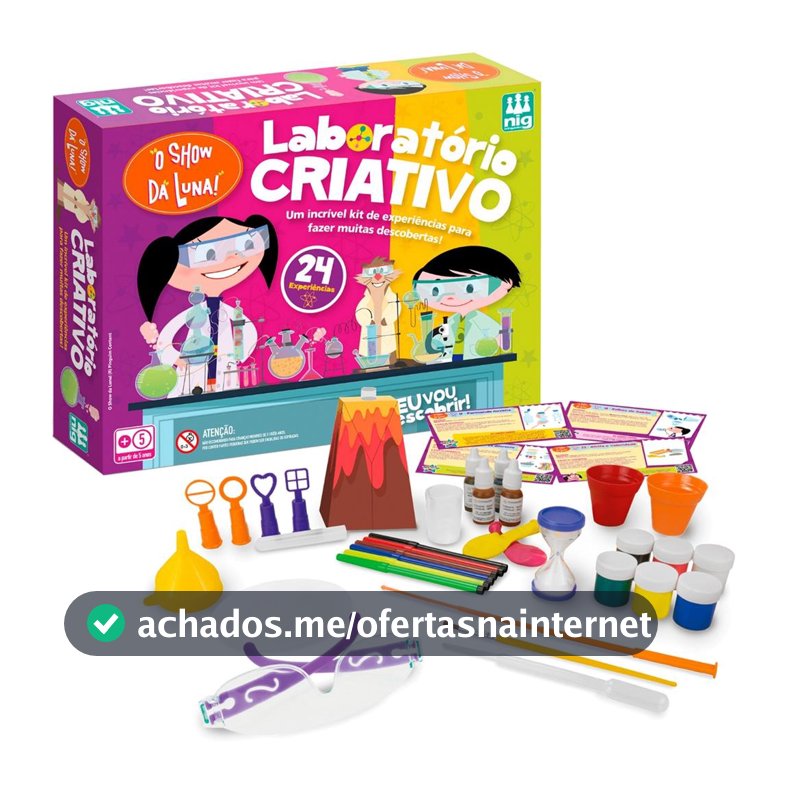 Laboratorio Infantil De Quimica Show Da Luna 24 Experiencias Explorar E Aprender - Nig Brinquedos