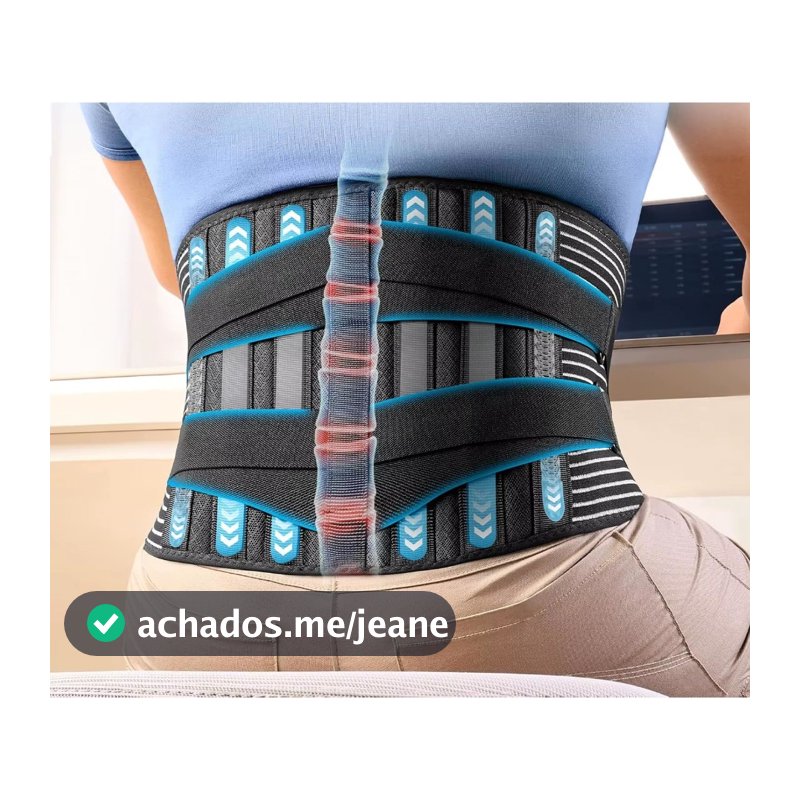 Cinta pós cirúrgica lombar Corretor de postura e lombar Cinta para hérnia de disco corrigir a postura Cinta abdominal