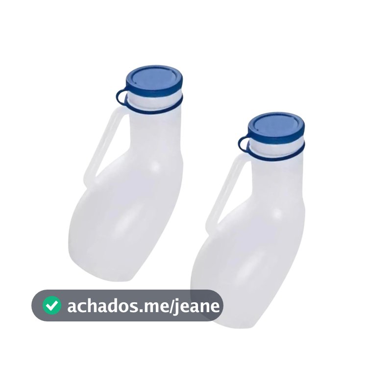 Kit 2 Papagaios 1L Coletor Urina Urinol Penico Motorista