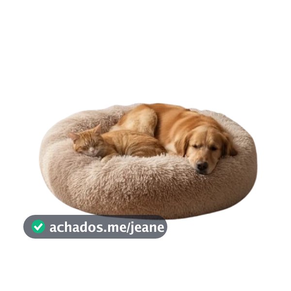 CAMINHA DONUT NUVEM PET PELUCIA REDONDA CAMA PELUCIADA NINHO CASINHA COLCHONETE FUNDO ANTIDERRAPANTE