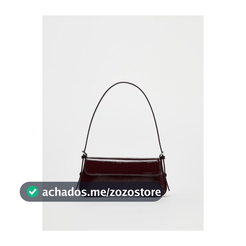 Bolsa baguete de couro envernizado elegante bolsa nas axilas 2026 novo produto moda simples Commuter Flip Retro bolsa de