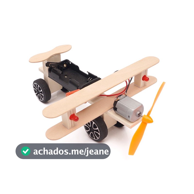 Kit DIY Avião Carro Experimento Científico Crianças Educação Eletrônica Haste Física Brinquedos Tecnologia Invenções Pro