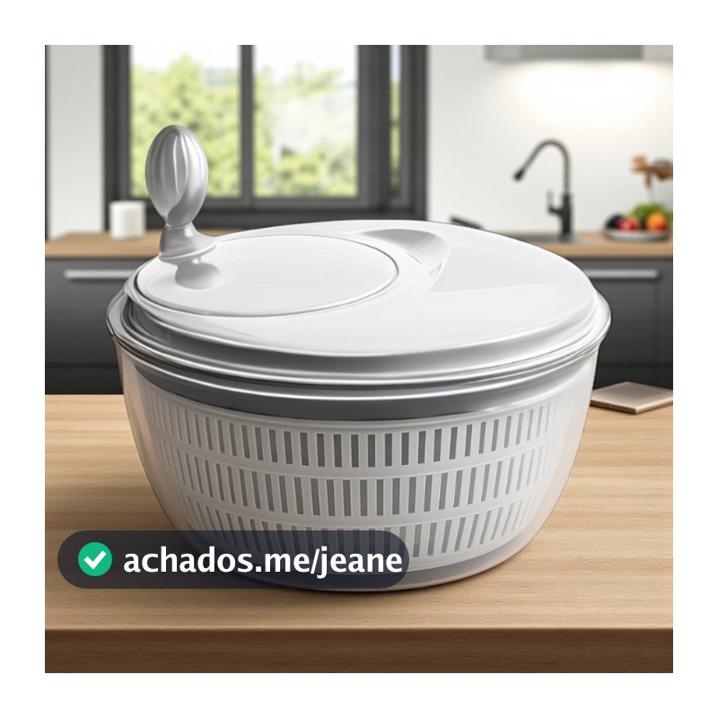 Centrífuga Manual para Salada 4L – Secador de Verduras Prático