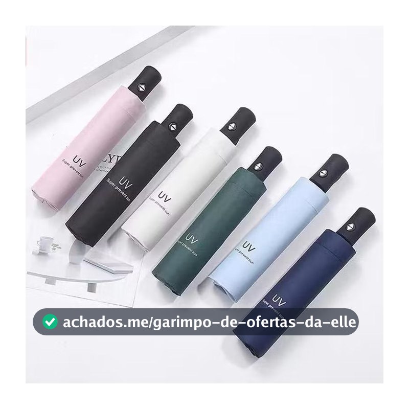 Guarda Chuva Solar Umbrella Uv 2 Em 1 Sombrinha Guarda-sol De Proteção Solar Guarda-Chuva De Três Dobras