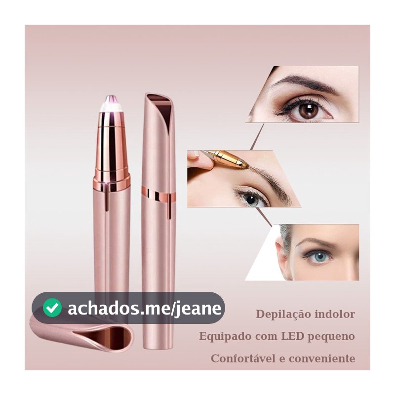 Electric Eyebrow Epilator Pen Trimmer Upper Lip Nose Face Facial Hair Removal