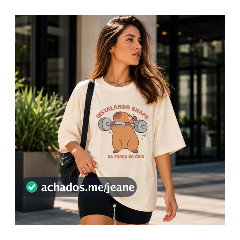 Camiseta Feminina de Treino Levinha Instalando Shape - Algodão Malha Premium