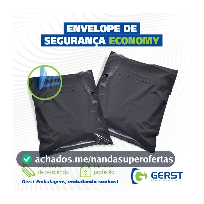Kit Com 100 Envelope de Segurança Cinza Para Correios com Aba saco plástico Adesiva 15x20 até 40x50