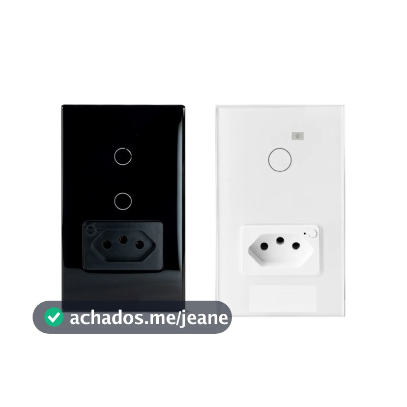 Interruptor Inteligente 1 2 Botão + Tomada Wifi Smart Alexa Google
