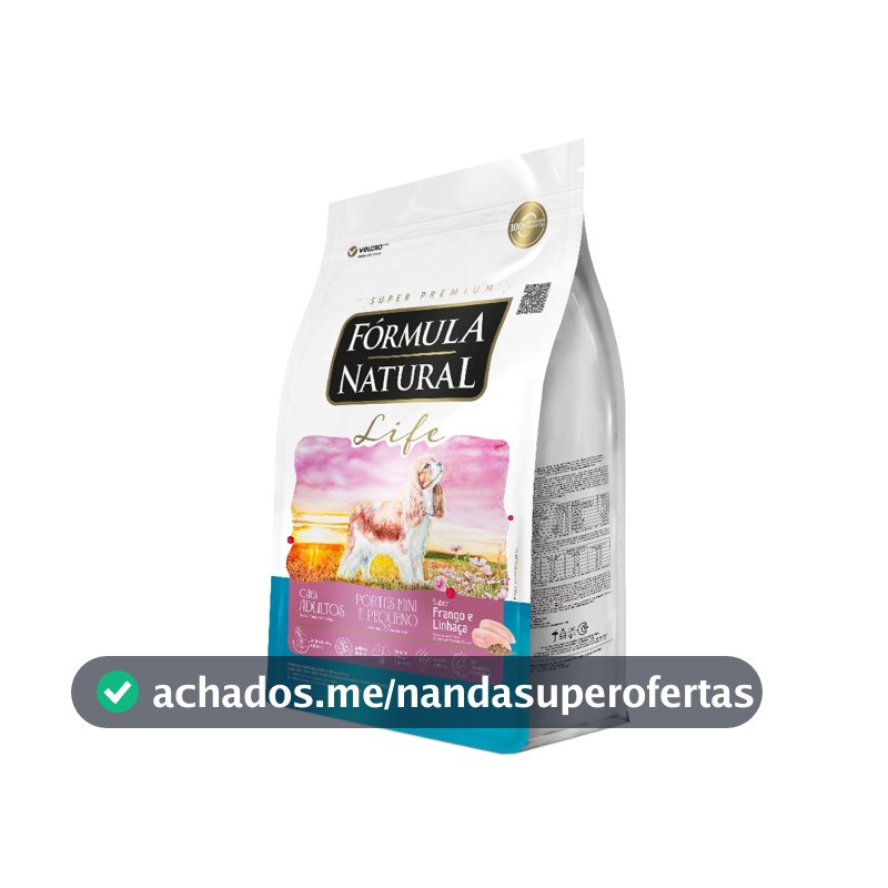 Ração Fórmula Natural Life Cães Adultos Porte Mini e Pequeno 10,1kg Adimax