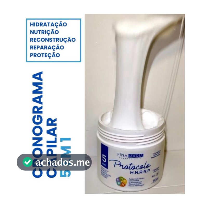 MEGA CRONOGRAMA PASSO ÚNICO EFEITO TEIA - PROTOCOLO HNRRP 5 EM 1 - FINA MARIA PROFESSIONAL