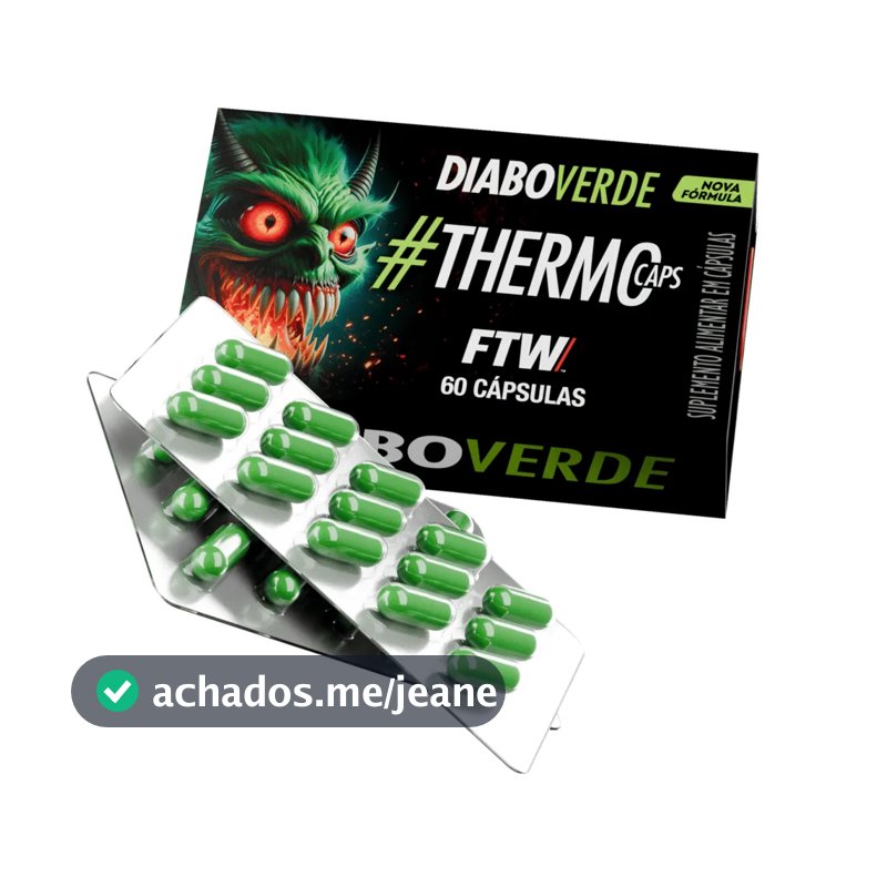 ThermoCaps Blister 60 Cáps Termogênico Com 200mg Cafeína - FTW