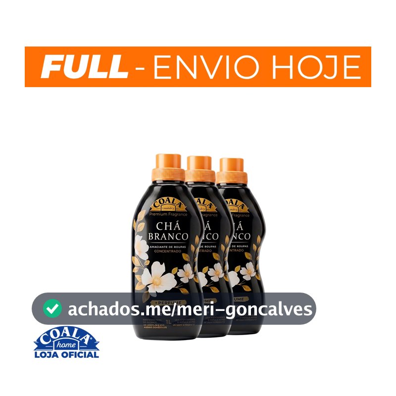 Kit Amaciantes Chá Branco Coala Laundry - 3 Unidades