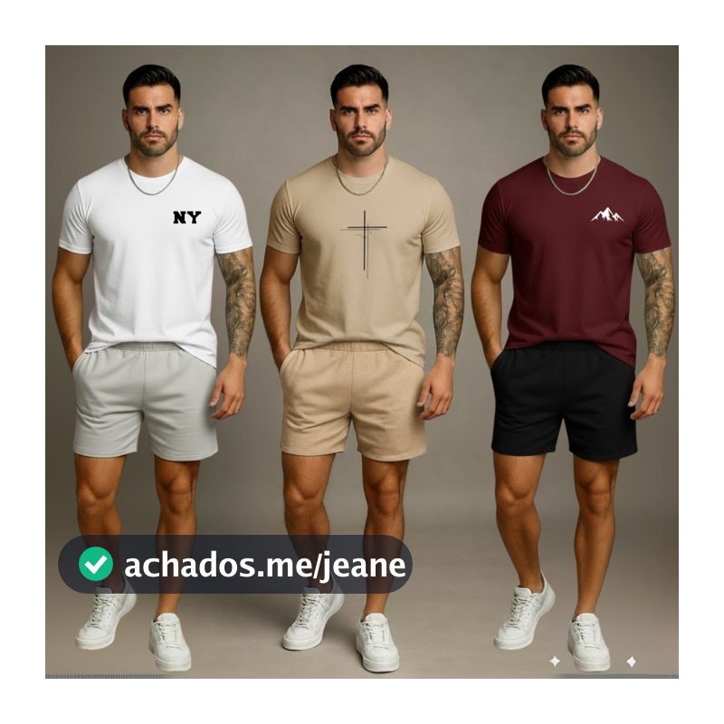 Kit 3 Camisetas Masculino Branco Bege Bordô Algodão Blusa Camisa
