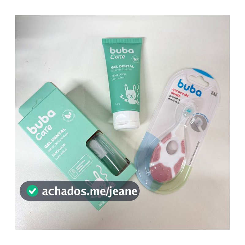 Gel Dental Escovinha de Dente Higiene Bucal Bebê Escova Dente Rosa Azul Primeiros Dentinhos