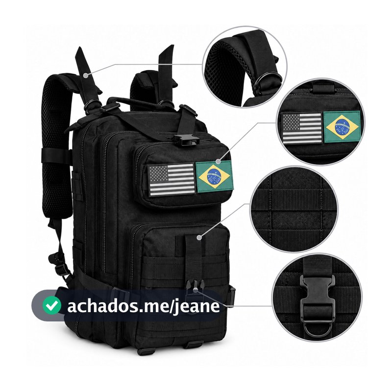 Mochila Tática 30L Militar Impermeável Mochila de Viagem Camping Trekking Mochila Masculina Grande Capacidade