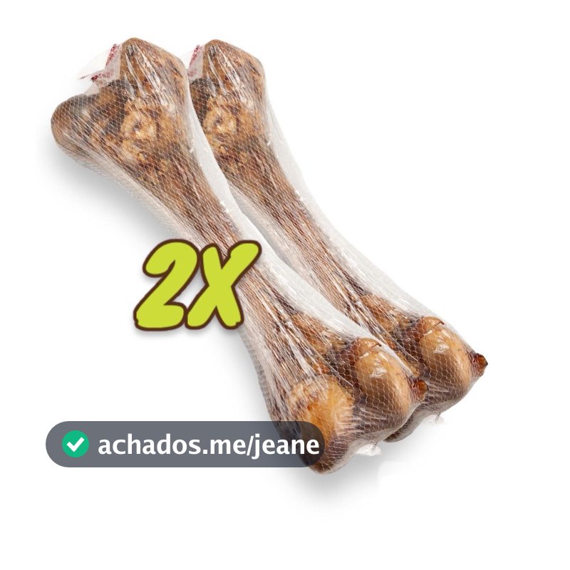 Kit 2 Osso Para Cachorro Petisco Pet Fêmur Desidratado 100% Natural