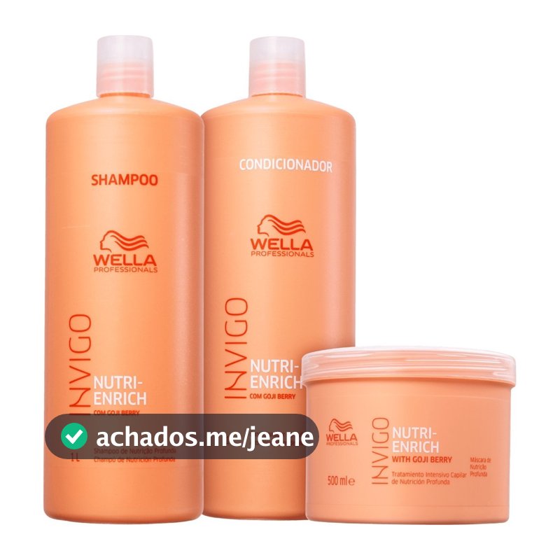 Kit Wella Invigo Nutri Enrich (3 Produtos) Original