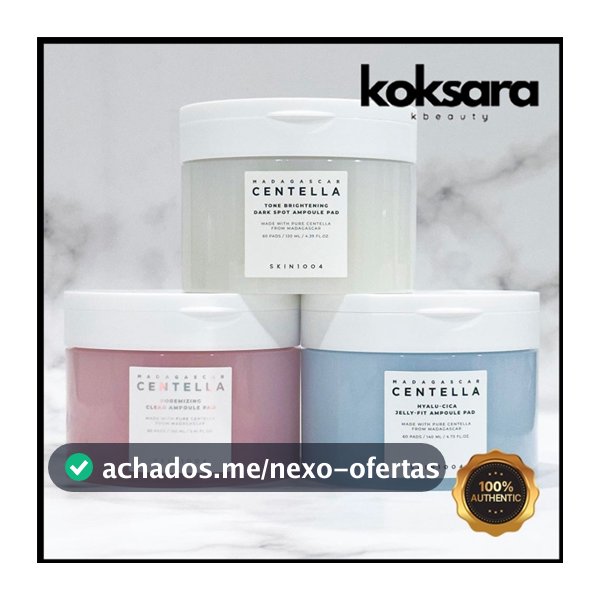 [OFFICIAL]] Skin1004 Ampola Pad 3 Tipos (Tone Brightening Dark Spot 130ml/Ácido Hialurônico Jelly Fit 140ml/Poros Mizing Clear 160ml)
