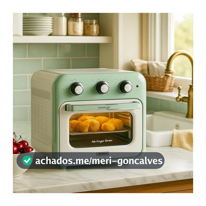 Fritadeira Forno Air Fryer Oven Ariete Vintage Verde 16L 127v