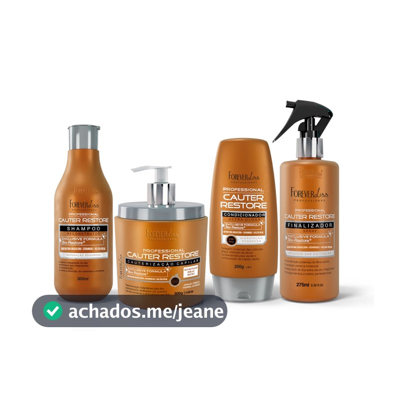 Kit Completo Cauterização Capilar Forever Liss