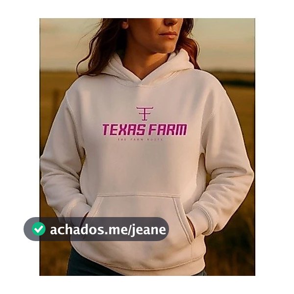 Moletom Feminino Texas Farm Rodeio Country Blusa De Frio Unissex Texas Moda Inverno