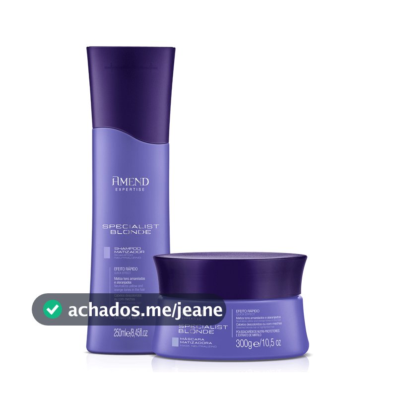 Amend Kit Matizador Specialist Blonde Shampoo 250ml + Máscara 300g