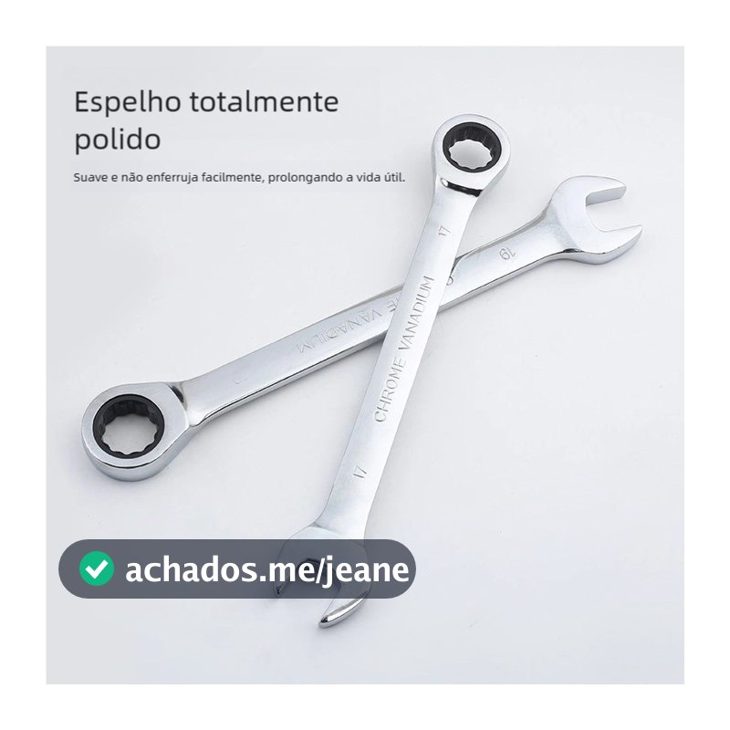 Chave Catraca Cromo Vanadium Unidade Profissional - Ideal para Marcenaria e Mecânica