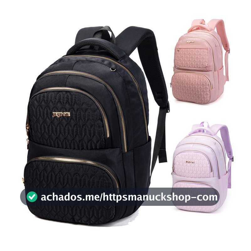 jiesipoteSenhora mochila de ombro faculdade vento estudante saco escolar Impermeável