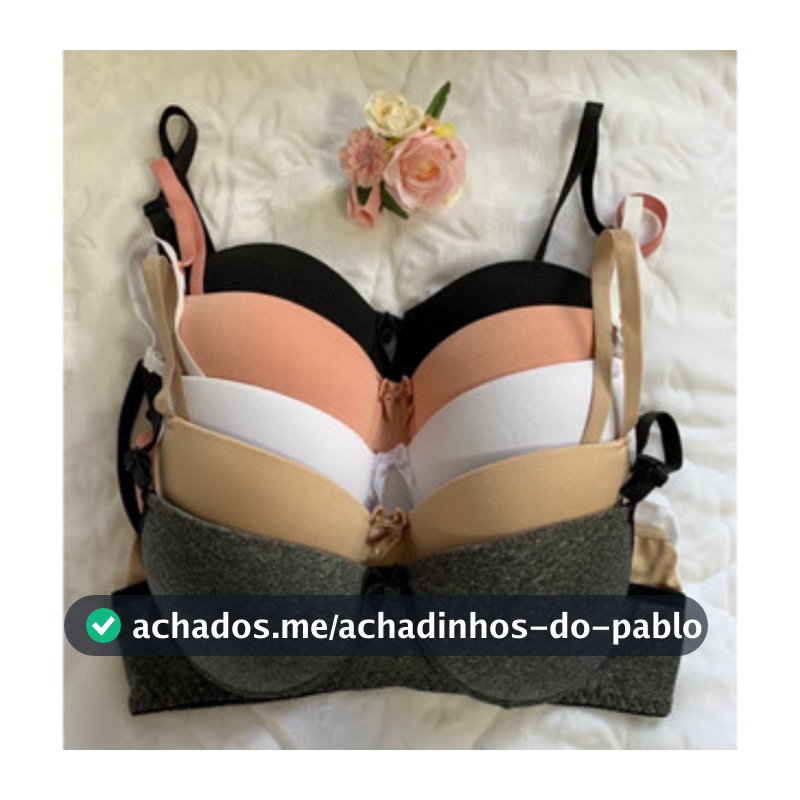 Kit C/4 Sutiã Básico Com Bojo Do P Ao Gg Direto da Fábrica Escolha Cor