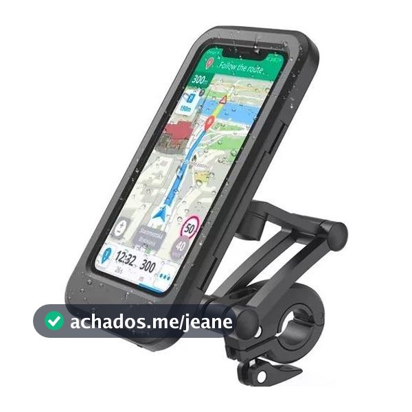 Suporte Porta Celular Moto Bike Á Prova Dágua 360° Articulado 6.5 POLEGADAS