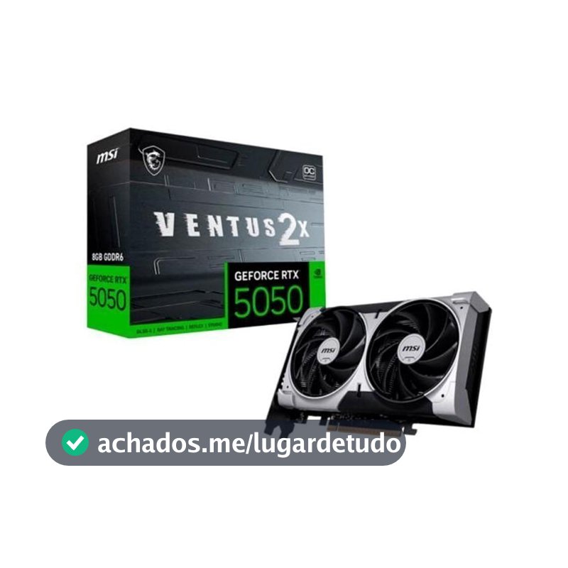 PLACA DE VIDEO MSI RTX 5050 8GB GDDR6 128BITS 912-V538-010