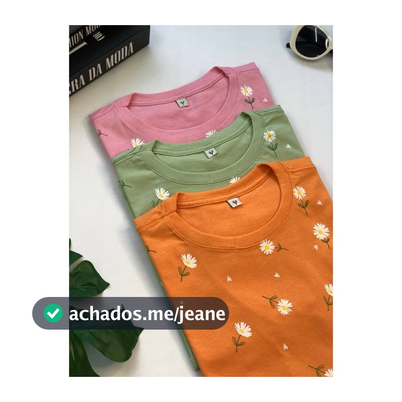 blusa feminina T-shirt estampada plus size 100% algodão