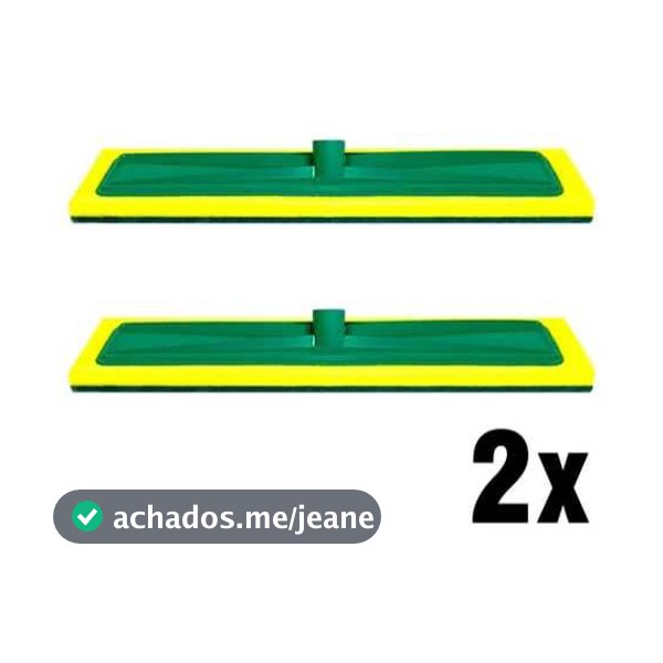Kit 2 Esfregão Esponja Grande Lava Limpa Azulejo Piso 40cm Reforçado