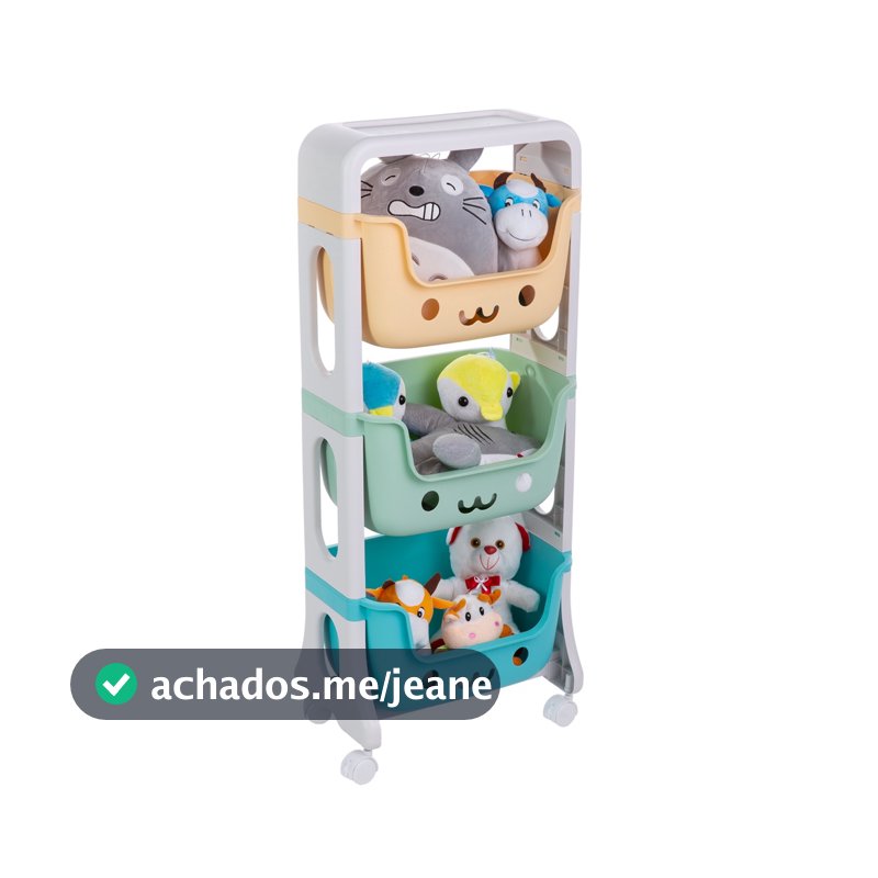 Prateleira Organizadora Caixa Cesto Infantil Brinquedos Quarto Bebê