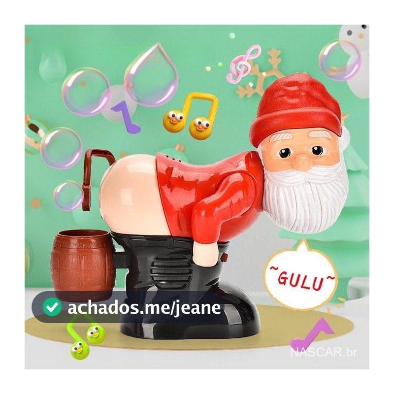Brinquedo de Bolha de Papai Noel Elétrico com Som, Luz e Música, Brinquedo Interativo Engraçado, Presente de Natal, Brin