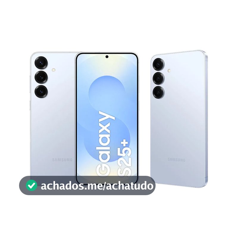 Celular Samsung Galaxy S25+ 5G, 256GB, 12GB RAM, Câmera Tripla de 50+12+10, Tela Grande de 6.7"