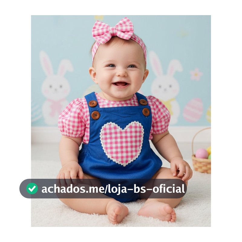 Jardineira Conjunto Romper Ciganinha Menina Fazendinha Xadrez Pascoa Body Bebe 3 peças Festa