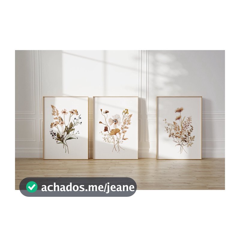 Quadro Decorativo Folhas Tropical Botânico minimalista ,