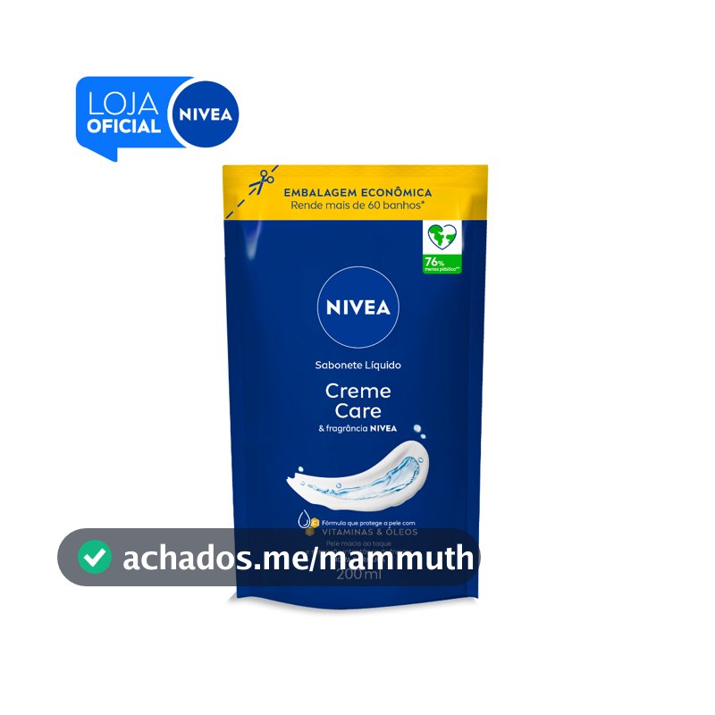 NIVEA Sabonete Líquido Refil Creme Care 200ml