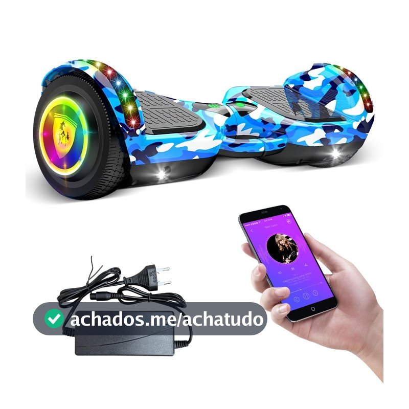 Egazza 6,5" Infantil 600W Hoverboard infantil Patinete Autoequilibrado Brinquedos alta Qualidade