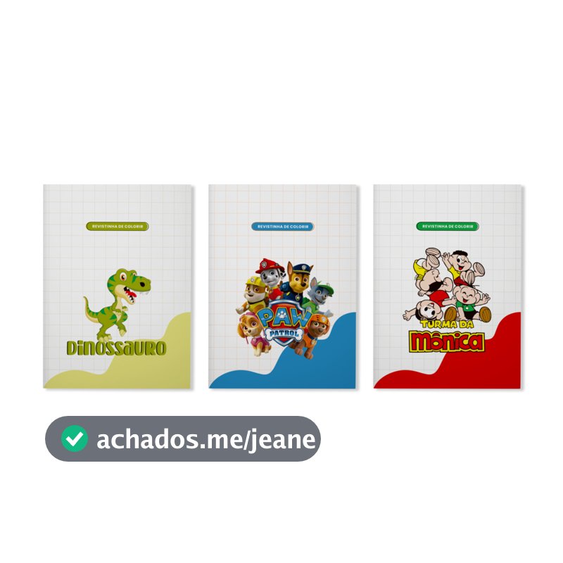 Revistinha de Colorir Infantil 32 Desenhos Lembrancinha Festa Infantil com Preço de Atacado