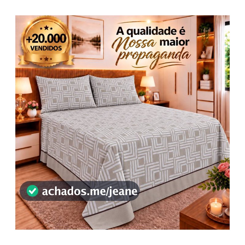 kit Lençol 3Pçs Percal 450 Fios Casal Queen Linha Luxo Premium