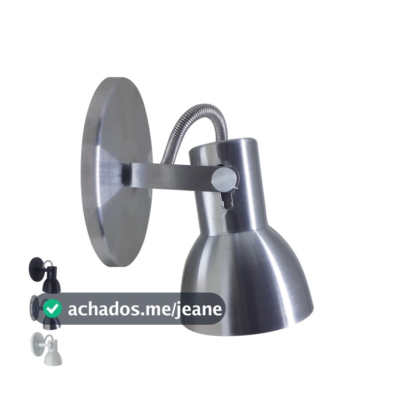 Arandela Luminaria Parede Casa Espelho Banheiro Apartamento Escritorio LED E27 Direcionavel Bivolt