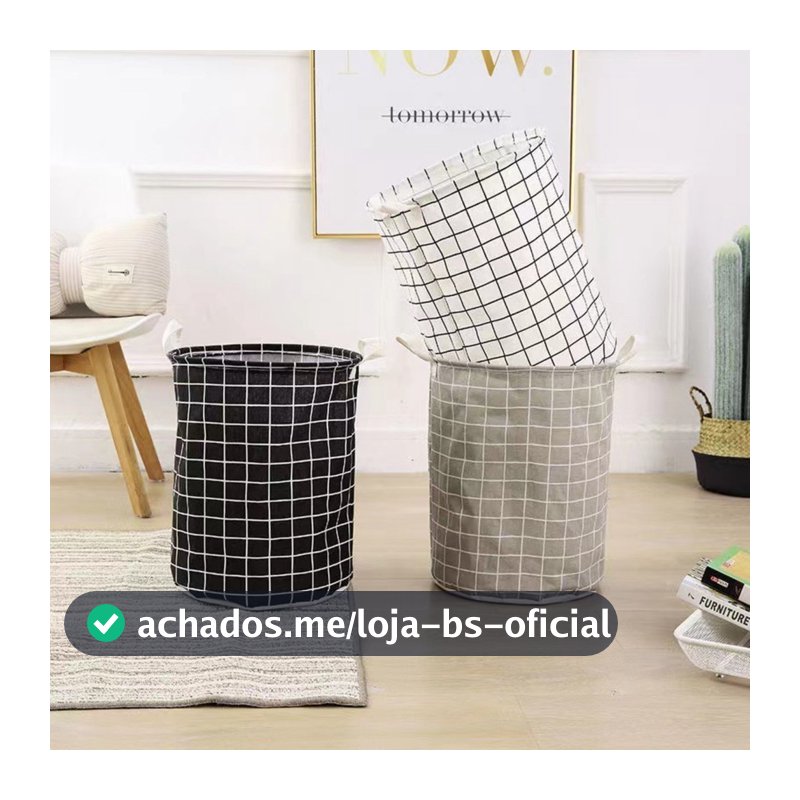 Cesto De Roupas Dobrável Multiuso Com 40 Litros  Impermeável  Compacto E Versátil 40L Para Roupa Calças