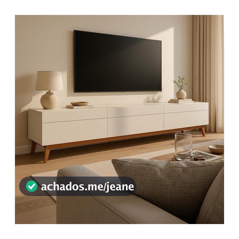 Rack Classic I 3 GV Branco Acetinado 218 cm