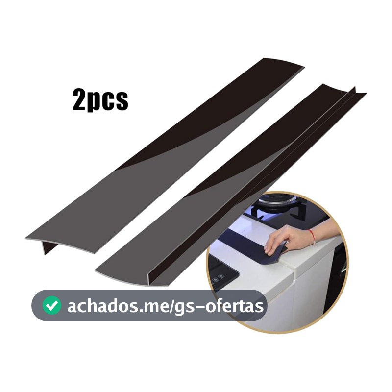 2pcs /Tampa de silicone 25" para bancada, tiras largas entre fogão, forno, lava-louças, resistente e fácil de limpar