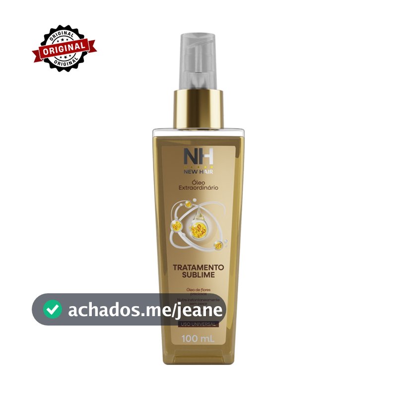 Óleo Extraordinário - Tratamento Sublime 100ml NEW HAIR | Hidrata, nutre e finaliza